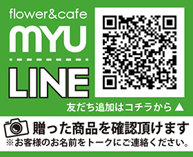 フラワーカフェMyu（ミュウ）公式ライン