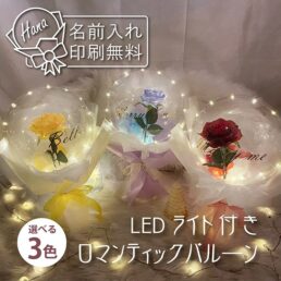 【BL-510】※送料無料※LED付きロマンティックバルーンブーケ